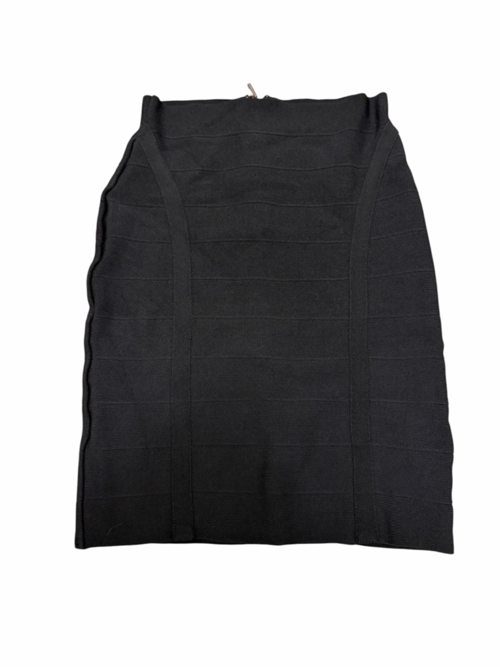 Guess Black Ribbed Pencil Skirt - Women Small - Bandage